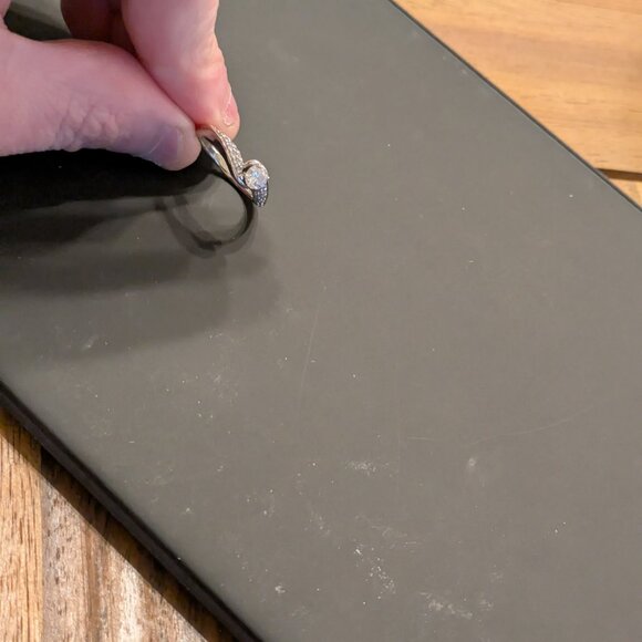 Helzberg Diamonds 18k white gold 0.3-0.5 cttw AGS-certified bridal ring - Picture 2 of 4